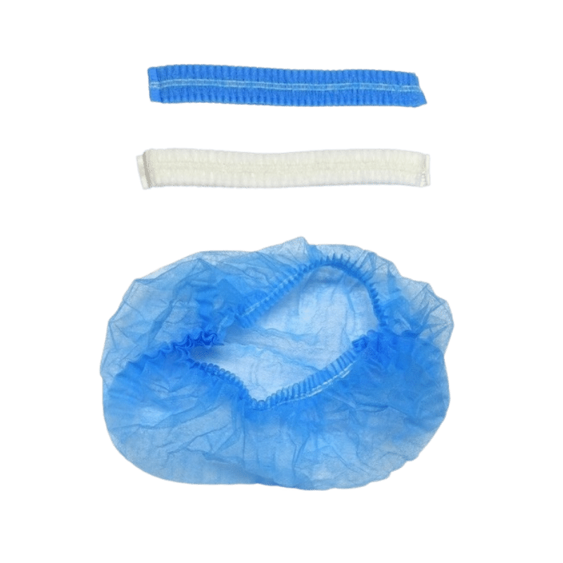 Cleanroom Products - Personnel Protection - Showa Non-woven Hair Net Disposable - Blue White