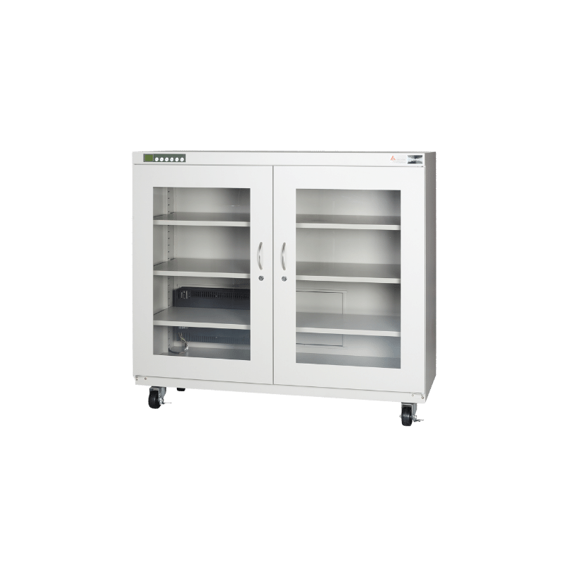 Material Storage - ESD-safe Dry Cabinet - Double Door Dry Box - Stainless Steel Galvanised Steel - 97cm x 140cm x 50cm