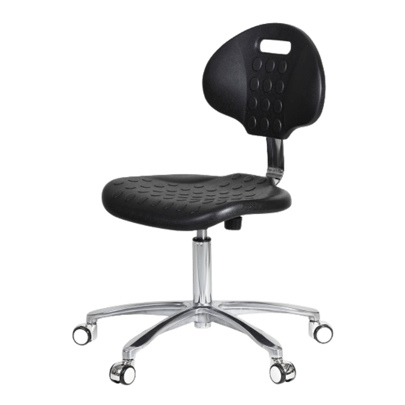PU Moulded Lab Chair - Aluminium Base